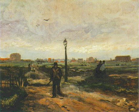 Картина Ван Гога Окрестности Парижа 1886